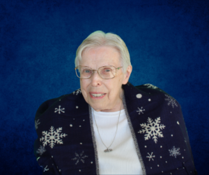 Sr Margaret Bosch with background Sr Margaret Bosch with background